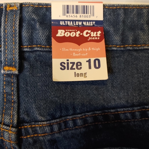 Old Navy Boot-cut ultra low waist size 10 long NWT - Picture 7 of 7